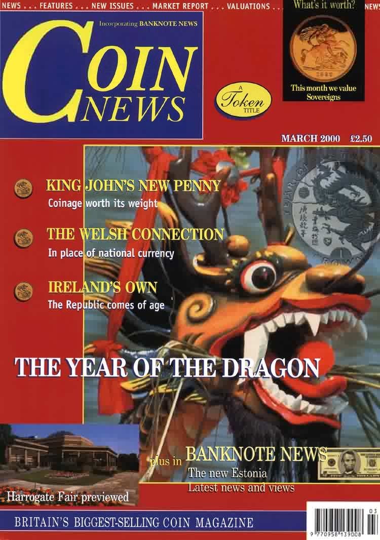 Front cover of 'Banknotes....and beyond?', Coin News March 2000, Volume 37, Number 3 by Token Publishing