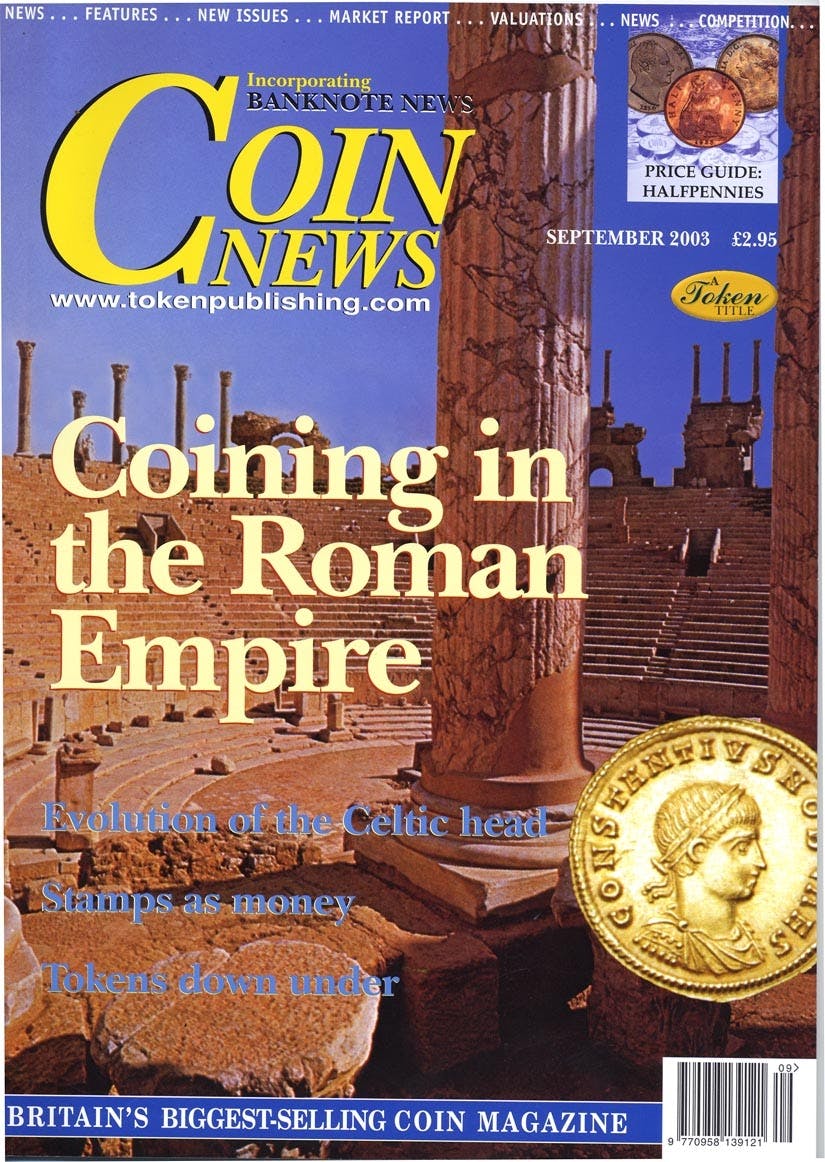 Front cover of 'Have you heard the latest "Coin News"?', Coin News September 2003, Volume 40, Number 9 by Token Publishing