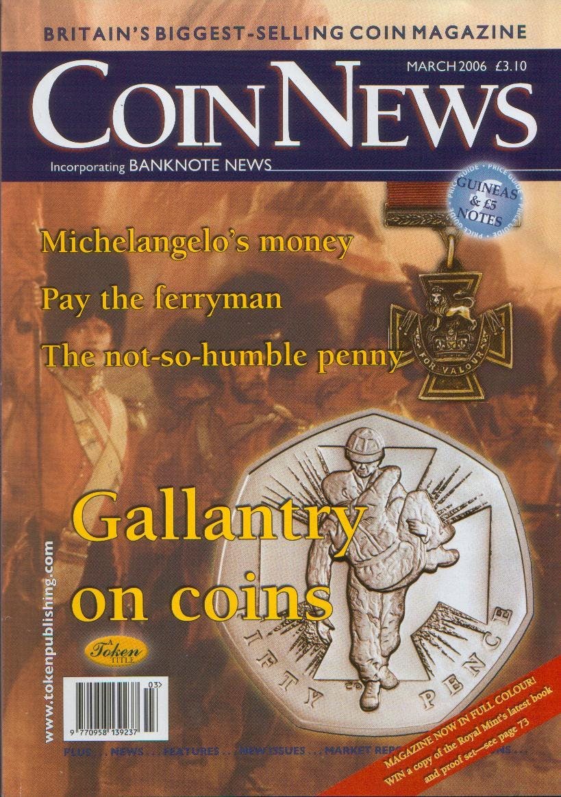 Front cover of 'Psst! Keep it quiet!', Coin News March 2006, Volume 43, Number 3 by Token Publishing