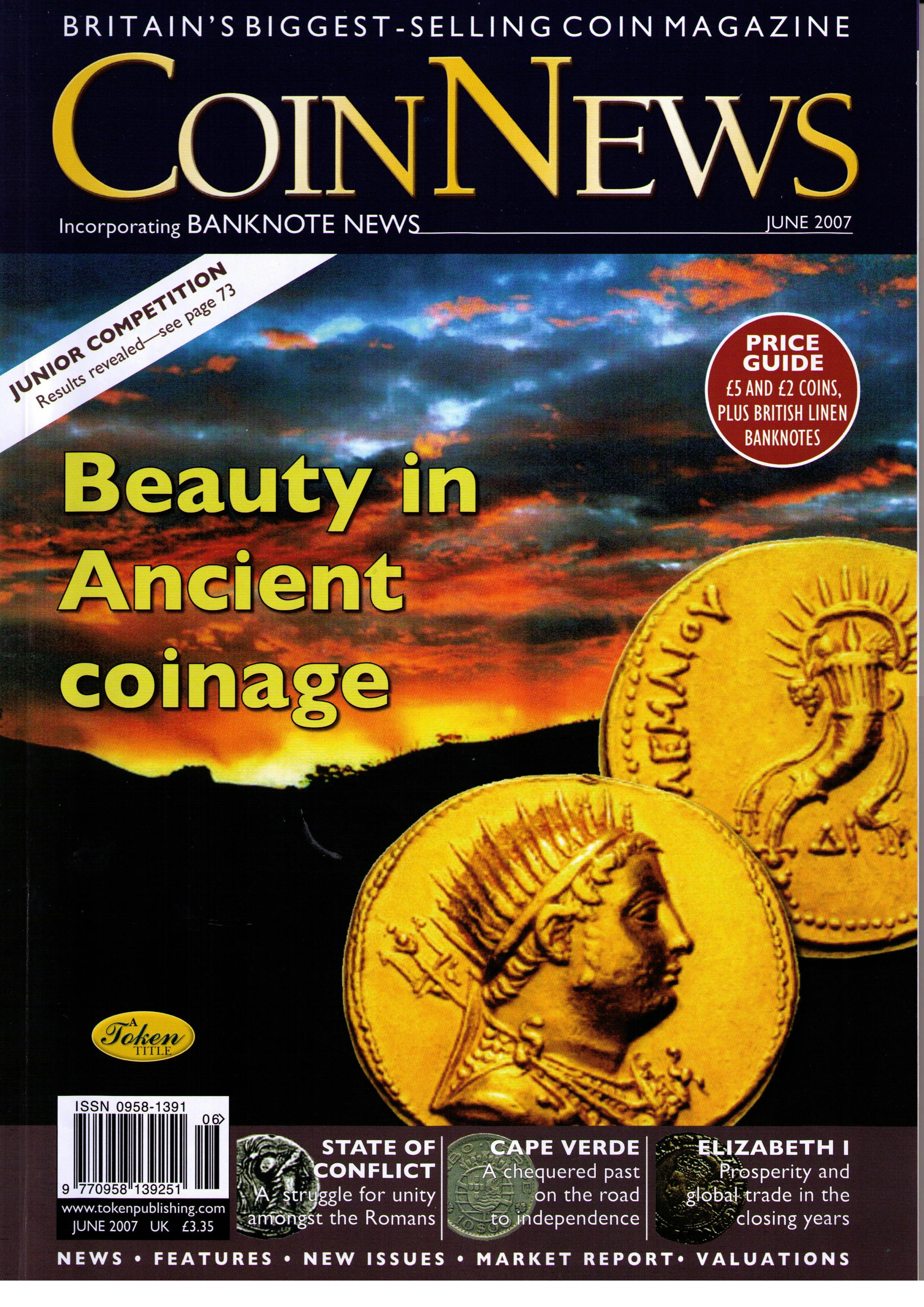 Front cover of 'Looking to the future...', Coin News June 2007, Volume 44, Number 6 by Token Publishing