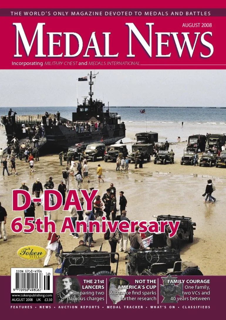 Front cover of 'D-Day 65th Anniversary', Medal News August 2009, Volume 47, Number 7 by Token Publishing