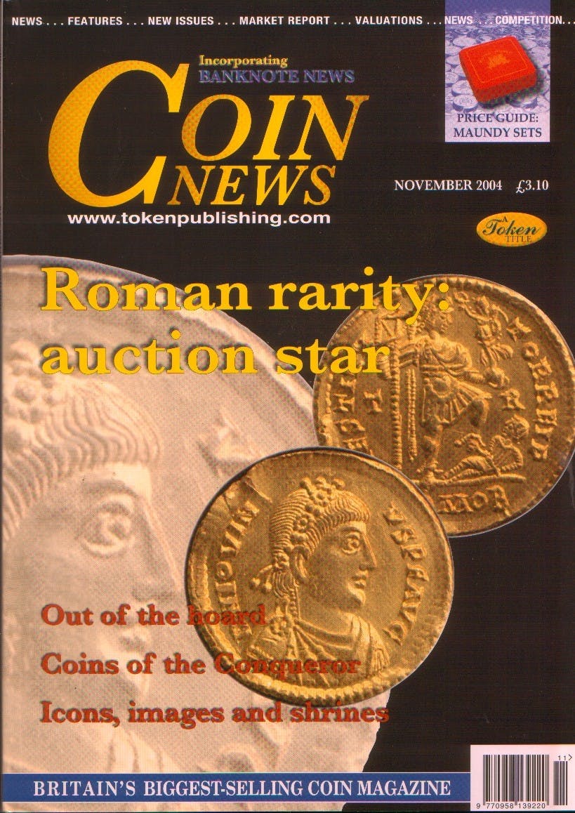 Front cover of 'Are you up to it?', Coin News November 2004, Volume 41, Number 11 by Token Publishing