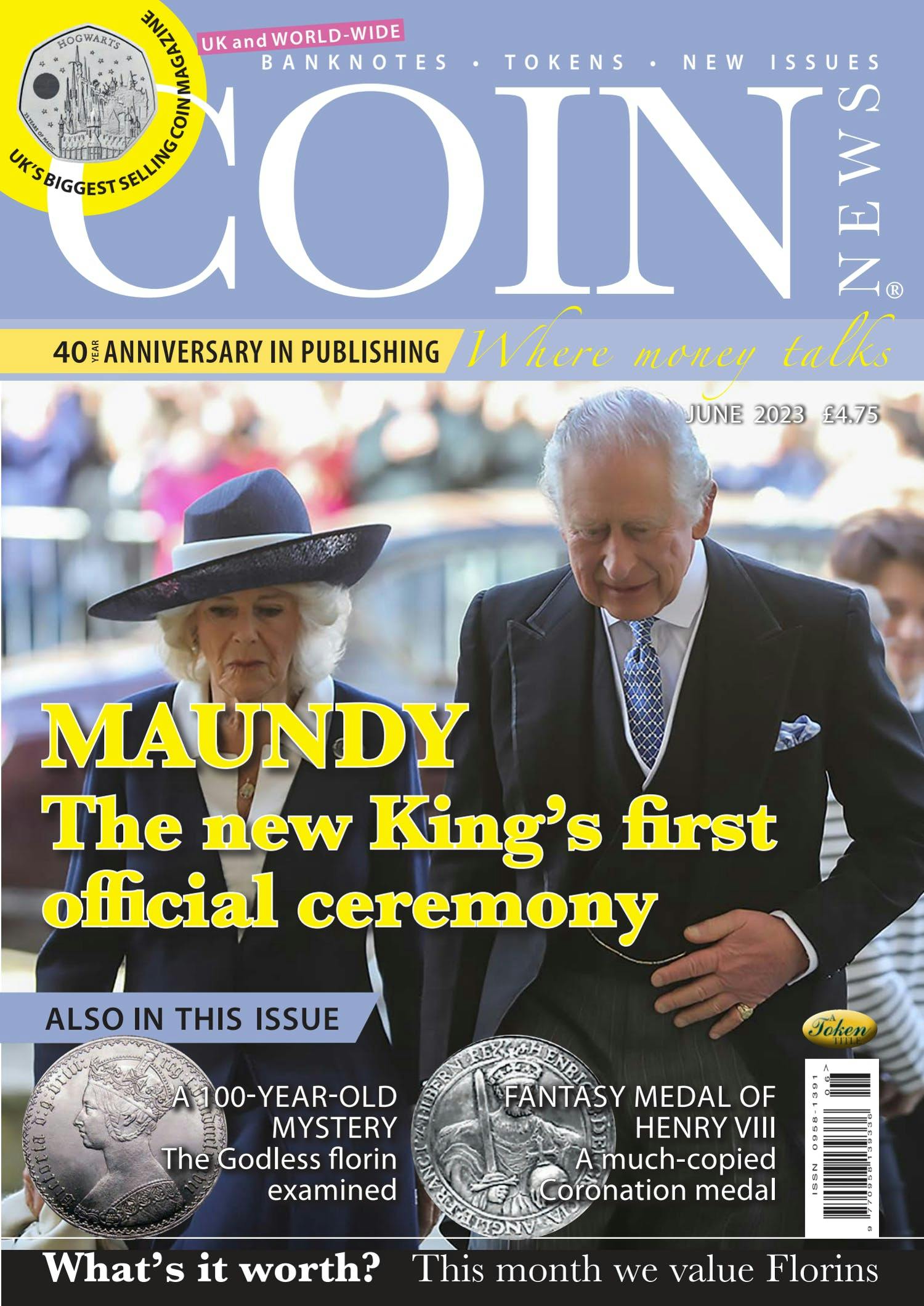 Front cover of 'Maundy', Coin News June 2023, Volume 60, Number 6 by Token Publishing