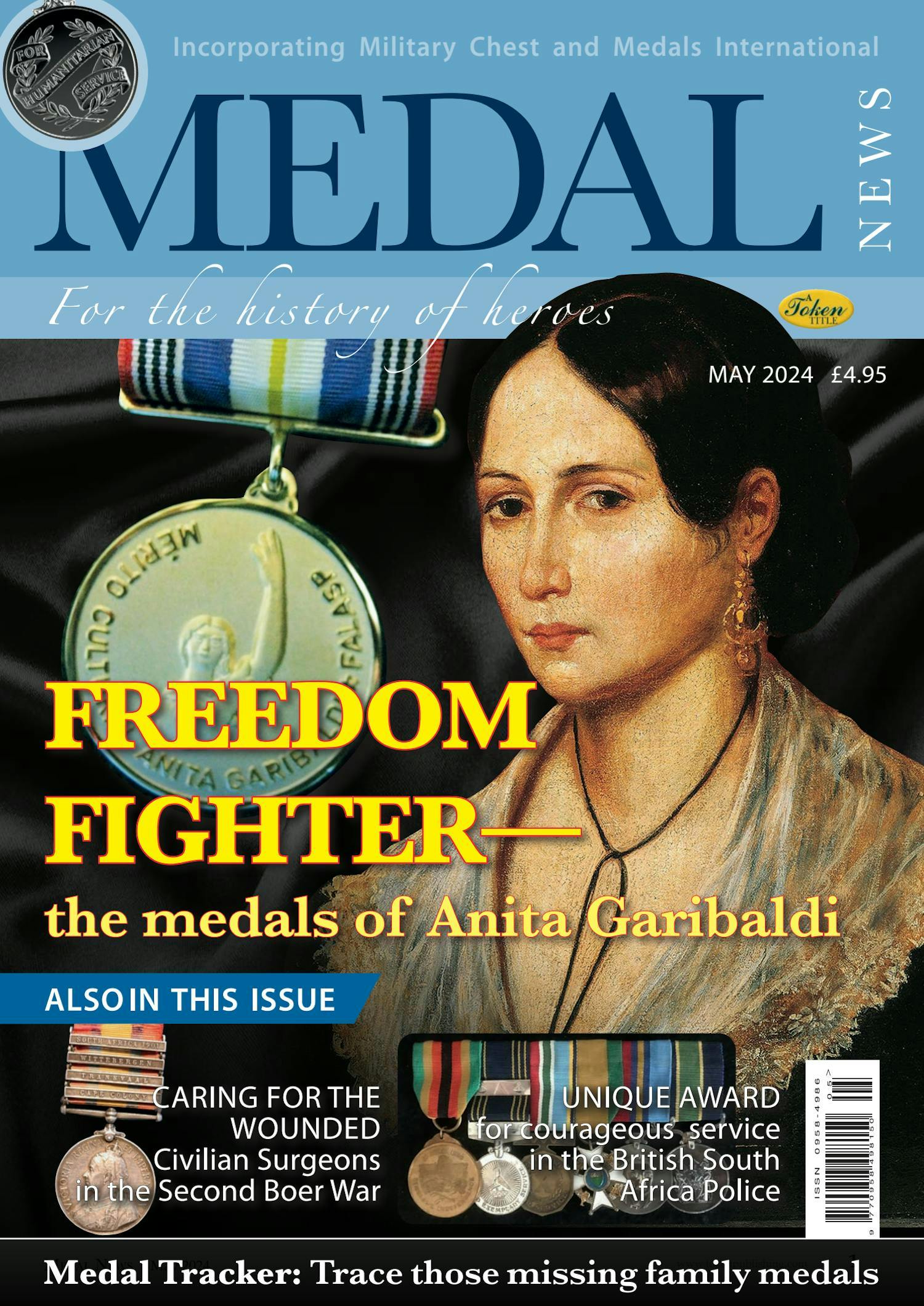 The front cover of Medal News, May 2024 - Volume 62, Number 5