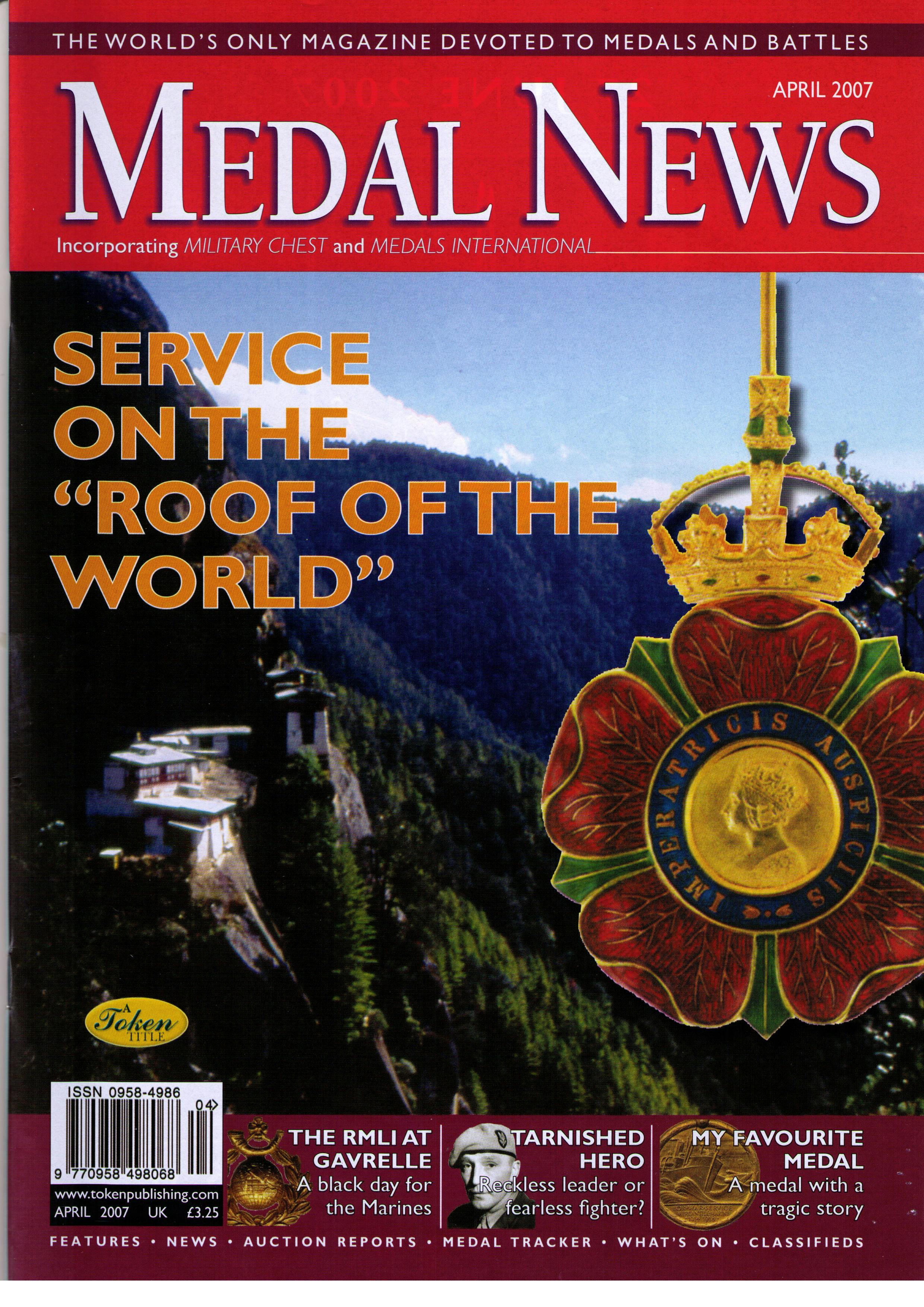 Front cover of 'Causing a stir', Medal News April 2007, Volume 45, Number 4 by Token Publishing