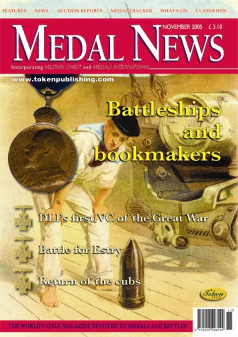 Front cover of 'Remembering them all ', Medal News November 2005, Volume 43, Number 11 by Token Publishing