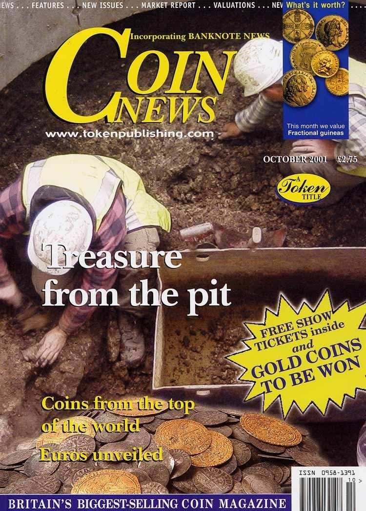 Front cover of 'No beginning, no end', Coin News October 2001, Volume 38, Number 10 by Token Publishing